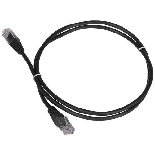 Патч-корд Lanmaster TWT-45-45-3.0-BK UTP RJ-45 вил.-вилка RJ-45 кат.5E 3м черный ПВХ (уп.:1шт)