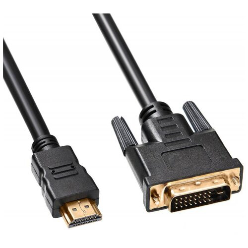 Кабель Buro HDMI (m) DVI-D (m) 3м (HDMI-19M-DVI-D-3M) феррит.кольца