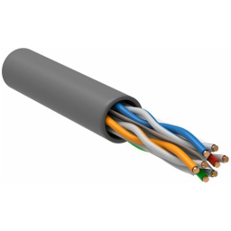 Кабель информационный ITK LC1-C604-111 кат.6 U/UTP 4X2X23AWG PVC внутренний 305м серый