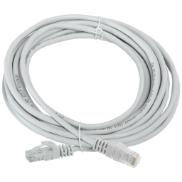 Патч-корд ITK PC01-C5EU-5M-G UTP RJ-45 вил.-вилка RJ-45 кат.5E 5м серый ПВХ (уп.:1шт)