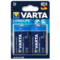 Батарея Varta Longlife power LR20 BL2 Alkaline D (2шт) блистер