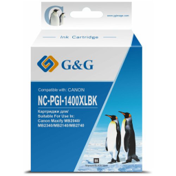 Картридж струйный G&G GG-PGI-1400XLBK PGI-1400XL BK черный (36мл) для Canon MB2050/MB2350/MB2040/MB2