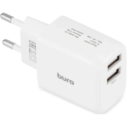 Сетевое зар./устр. Buro BUWH1 15.5W 3.1A 2xUSB универсальное белый (BUWH15S200WH)