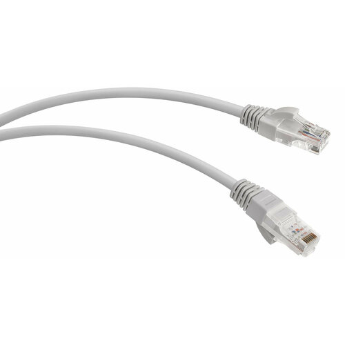 Патч-корд WRline WR-PC-RJ45-UTP-5E-5-GY UTP RJ-45 вил.-вилка RJ-45 кат.5E 5м серый LSZH (уп.:1шт)