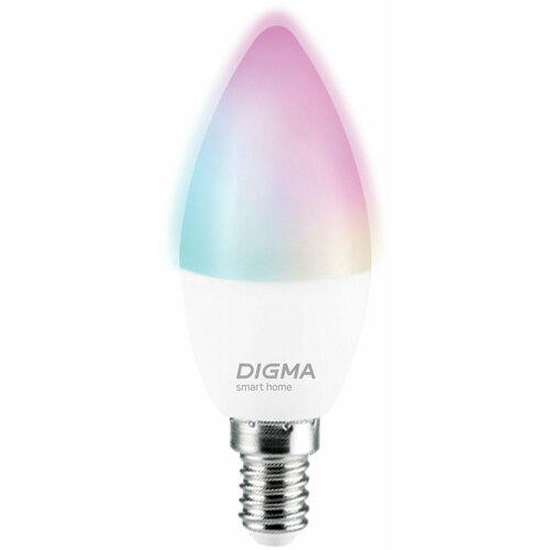 Умная лампа Digma DiLight F1 E14 5Вт 470lm Wi-Fi (DLF1E14)