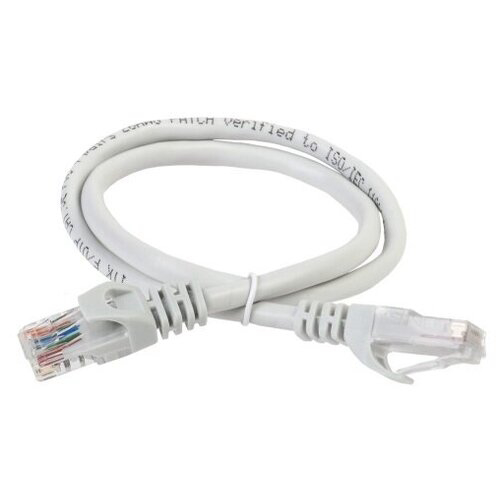 Патч-корд ITK PC01-C5EU-2M UTP RJ-45 вил.-вилка RJ-45 кат.5E 2м серый ПВХ (уп.:1шт)