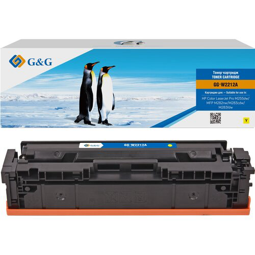 Картридж лазерный G&G GG-W2212A желтый (1250стр.) для HP M255/MFP M282/M283