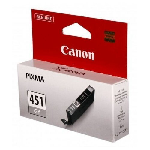 Картридж струйный Canon CLI-451GY 6527B001 серый для Canon Pixma MG6340