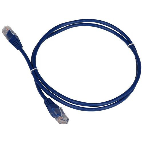 Патч-корд Lanmaster TWT-45-45-0.5-BL UTP RJ-45 вил.-вилка RJ-45 кат.5E 0.5м синий ПВХ (уп.:1шт)