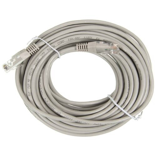 Патч-корд Lanmaster TWT-45-45-10-GY UTP RJ-45 вил.-вилка RJ-45 кат.5E 10м серый ПВХ (уп.:1шт)