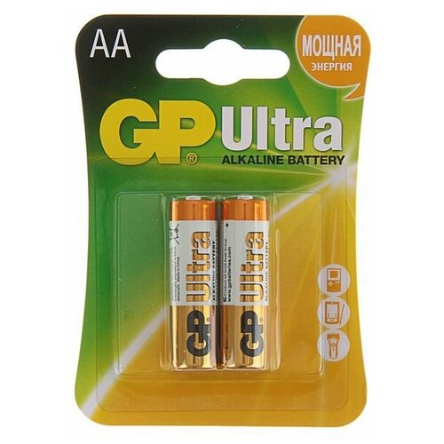 Батарея GP Ultra Alkaline 15AU LR6 AA (2шт)