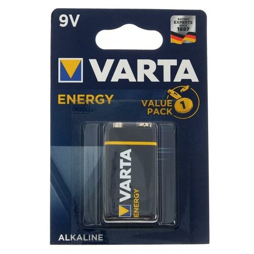 Батарея Varta Energy 6LR61 BL1 Alkaline 9V (1шт) блистер