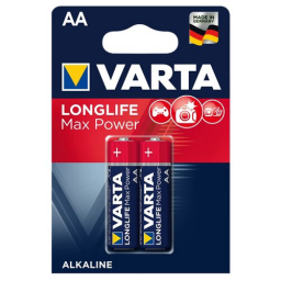 Батарея Varta LongLife Max Power LR6 Alkaline AA (2шт) блистер