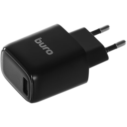 Сетевое зар./устр. Buro BUWG1 18W 3A (QC) USB-A универсальное черный (BUWG18P100BK)