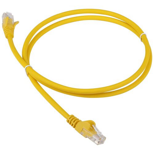 Патч-корд Lanmaster LAN-PC45/U5E-2.0-YL UTP RJ-45 вил.-вилка RJ-45 кат.5E 2м желтый LSZH (уп.:1шт)