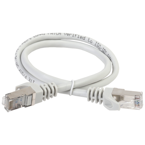 Патч-корд ITK PC01-C5EF-1M5 FTP RJ-45 вил.-вилка RJ-45 кат.5E 1.5м серый ПВХ (уп.:1шт)