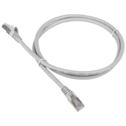 Патч-корд Lanmaster TWT-45-45-1.0/S-GY FTP RJ-45 вил.-вилка RJ-45 кат.5E 1м серый ПВХ (уп.:1шт)