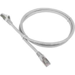 Патч-корд Lanmaster TWT-45-45-0.5/S-GY FTP RJ-45 вил.-вилка RJ-45 кат.5E 0.5м серый ПВХ (уп.:1шт)