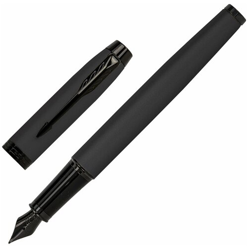 Ручка перьев. Parker IM Achromatic F317 (CW2127741) Matt Black F сталь нержавеющая подар.кор.