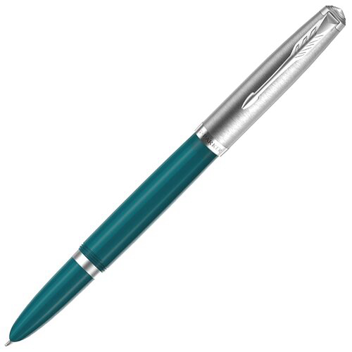 Ручка перьев. Parker 51 Core (CW2123506) Teal Blue CT F сталь нержавеющая подар.кор.