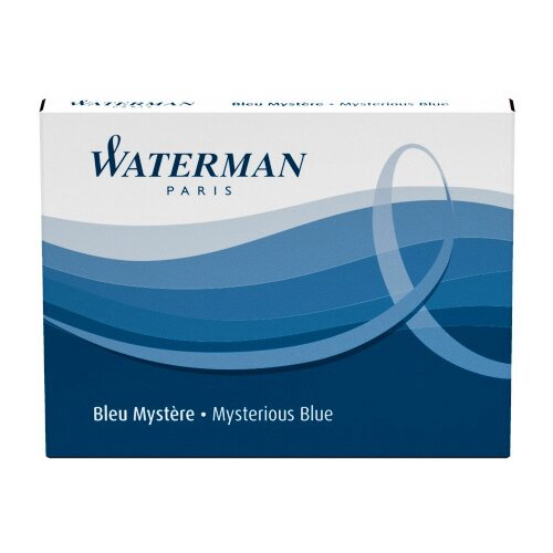 Картридж Waterman Standard (CWS0110850) Intense Black чернила для ручек перьевых (8шт)