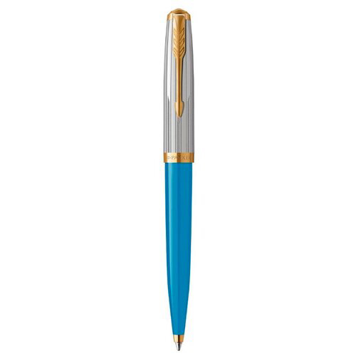 Ручка шариков. Parker 51 Premium (CW2169080) Turquoise GT M черн. черн. подар.кор.