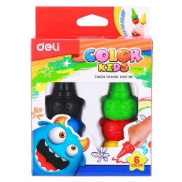 Восковые мелки Deli EC20790 Color Kids 6цв. картон.кор./европод.