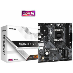 Материнская плата Asrock A620M-HDV/M.2 SocketAM5 AMD A620 2xDDR5 mATX AC`97 8ch(7.1) GbLAN RAID+HDMI