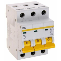 Выключатель автоматический IEK MVA40-3-063-C 63A тип C 10kA 3П 400В 4.5 мод белый (упак.:1шт)