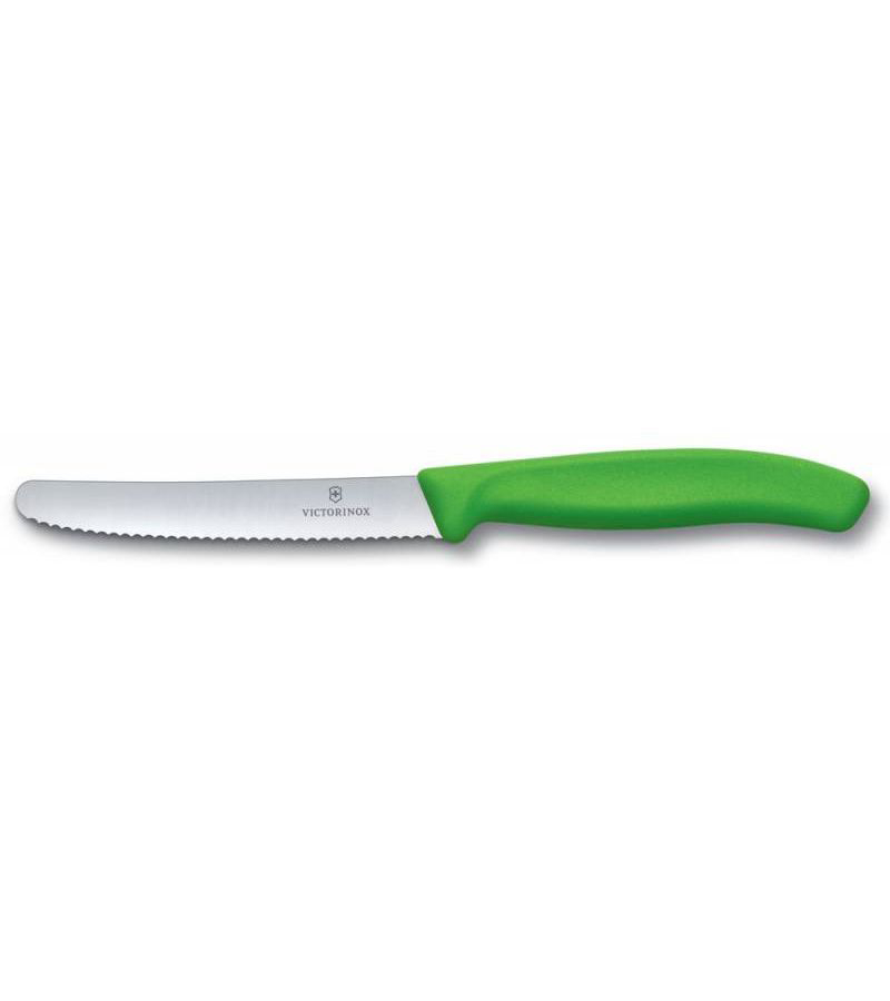 Набор ножей кухон. Victorinox Tomato and Table Knife Set (6.7836.L114B) компл.:2шт салатовый блистер