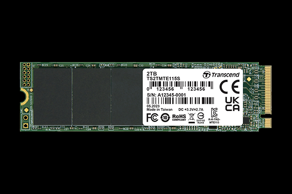 Накопитель SSD Transcend PCIe 3.0 x4 2TB TS2TMTE115S 115S M.2 2280 0.2 DWPD