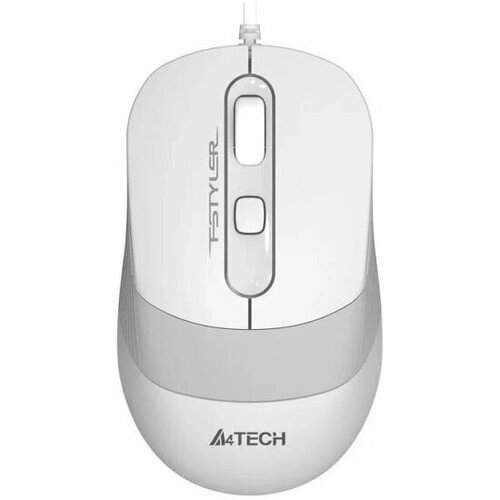 Мышь A4Tech Fstyler FM10S белый/серый оптическая (1600dpi) silent USB (3but)