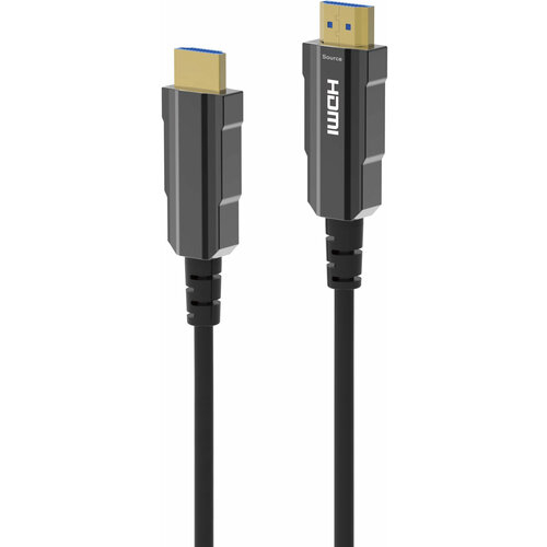 Кабель аудио-видео Digma HDMI 2.1 AOC HDMI (m)/HDMI (m) 30м. позолоч.конт. черный (HDMI-AOC2.1-30)