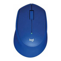 Мышь Logitech M331 Silent Plus синий оптическая (1000dpi) silent беспроводная USB (3but)