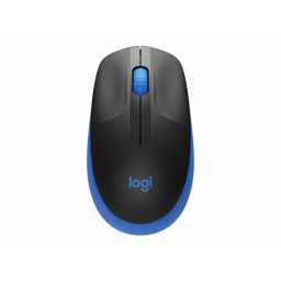 Мышь Logitech M190 черный/синий оптическая (1000dpi) беспроводная USB (2but)