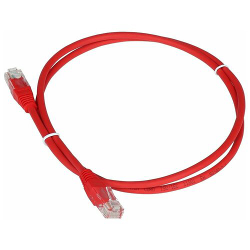 Патч-корд Lanmaster TWT-45-45-0.3-RD RJ-45 вил.-вилка RJ-45 кат.5E 0.3м красный ПВХ (уп.:1шт)