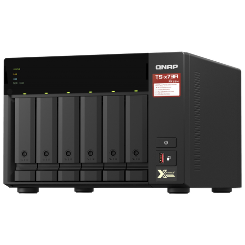 Сетевое хранилище NAS Qnap TS-673A-8G 6-bay настольный Ryzen V1500B