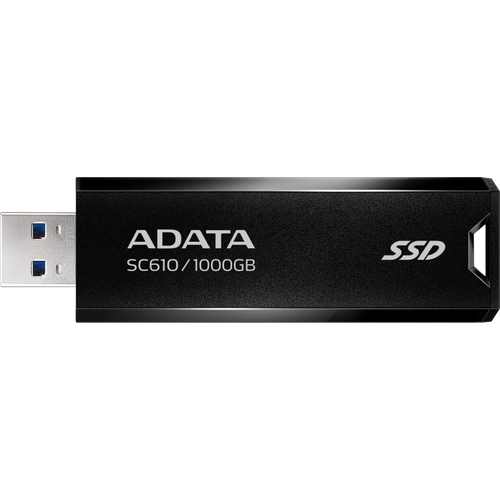 Накопитель SSD A-Data USB 3.1 1TB SC610-1000G-CBK/RD SC610 1.8" черный