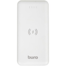 Портативный аккумулятор Buro BPW10E белый [10000 мА*ч, 5 В, USB, индикация заряда]