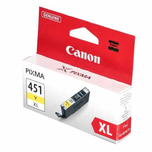 Картридж струйный Canon CLI-451XLY 6475B001 желтый для Canon Pixma iP7240/MG6340/MG5440