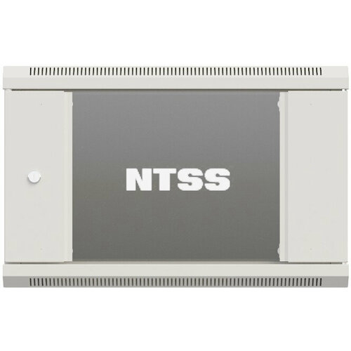 Шкаф коммутационный NTSS Премиум (NTSS-W12U6060GS-2) настенный 12U 600x600мм пер.дв.стекл 60кг серый