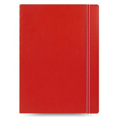 Тетрадь Filofax CLASSIC BRIGHT 115023 A4 PU 56л линейка съемные листы спираль двойная красный