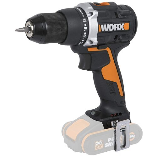 Аккумуляторная бесщёточная дрель-шуруповерт WORX 20V WX102.9 без АКБ и ЗУ, Коробка