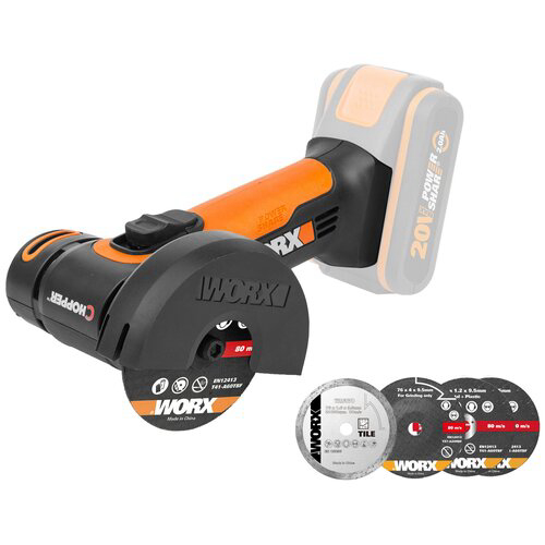 Аккумуляторная угловая шлифмашина WORX WX801.9