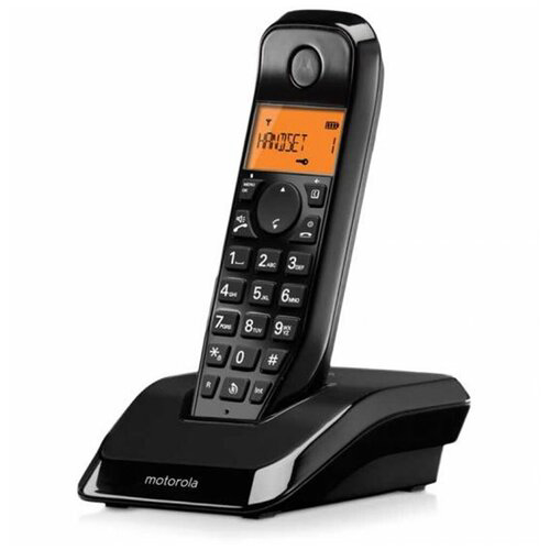 Р/Телефон Dect Motorola S1201 черный АОН