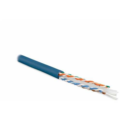 Кабель информационный Hyperline UUTP4-C6-S23-IN-PVC-BL-305 кат.6 U/UTP 4X2X23AWG PVC внутренний 305м