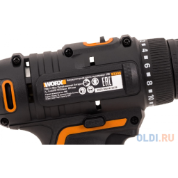 Аккумуляторная дрель-шуруповерт WORX 20V WX108 2.0Ah x2, ЗУ, Кейс