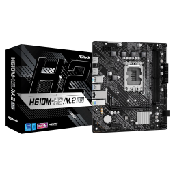 Материнская плата Asrock H610M-H2/M.2 D5 Soc-1700 Intel H610 2xDDR5 mATX AC`97 8ch(7.1) GbLAN+HDMI