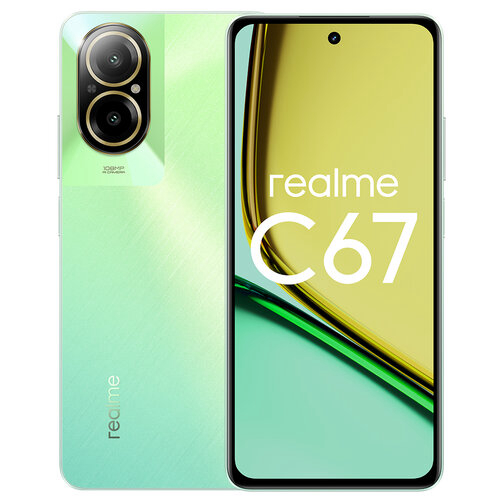 Смартфон Realme RMX3890 C67 128Gb 6Gb зеленый моноблок 3G 4G 2Sim 6.72" 1080x2400 Android 14 108Mpix