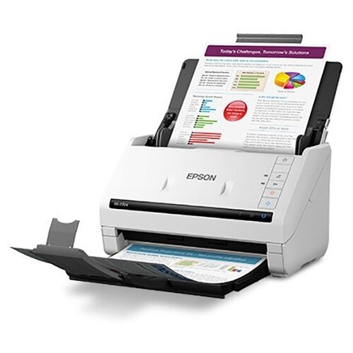 Сканер протяжный Epson WorkForce DS-770II (B11B262401/501) A4 белый/черный